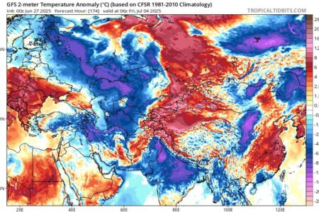 هواشناسی ایران ۷ تیر؛ رگبار، باد شدید و گردوخاک در ۱۳ استان