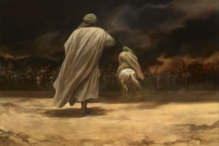 وداع با حضرت علی اکبر (ع) نقاشی جدید حسن روح‌الامین شد