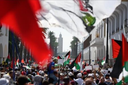 ۱۱۰ تظاهرات در ۵۸ شهر مغرب به مناسبت توافق آتش‌بس در غزه