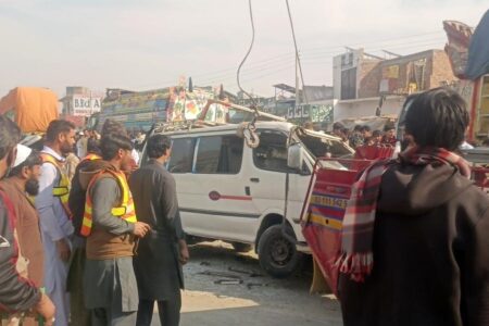 ۴ کشته و ۳ زخمی در تصادف جاده‌ای در پنجاب پاکستان