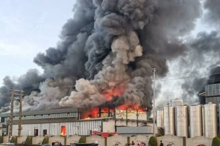 تخلیه روستاها اطراف کارخانه لبنیاتی کاله و انتقال مصدومان به بیمارستان